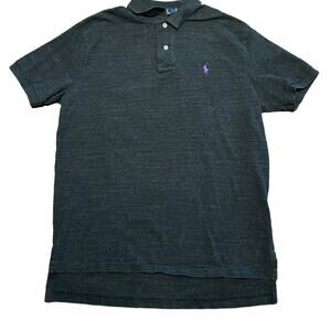 Polo Ralph Lauren Men’s Large Charcoal Gray Short Sleeve Cotton Polo Shirt